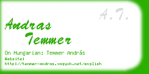 andras temmer business card
